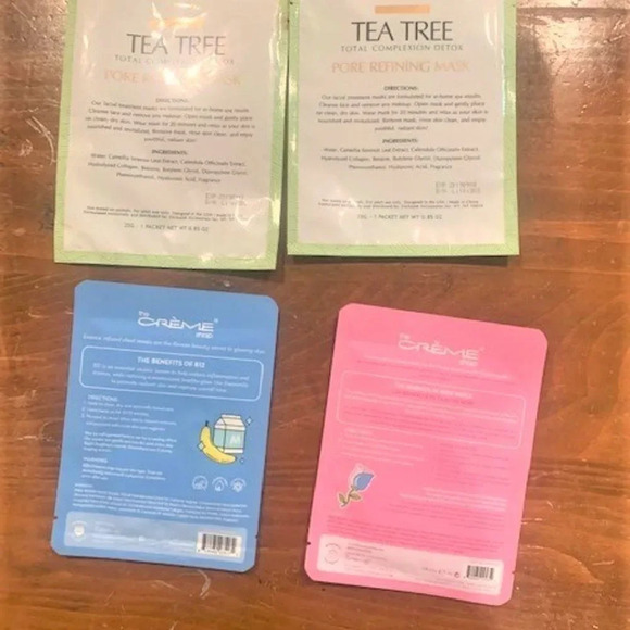 NEW Set 4 moisturizing masks for face - Picture 2 of 4